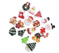 POPETPOP 50pcs Christmas DIY Accessories Resin Embellishments Stylish Handmade Crafts and Creative Xmas Adornments Suitable for DIY Craft Projects