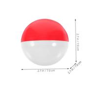 POPETPOP 50Pcs Classic Red and White Plastic Round Capsules for Vending Machines Multi Purpose Fillable Balls for Party Favors Candy and Gift Storage Suitable for Weddings Birthdays Easter
