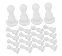 POPETPOP 50pcs Clear Silicone Locking Earring Backs Invisible Stoppers Secure Fit DIY Jewelry Accessories for Women Daily Wear Parties Weddings