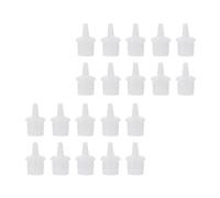 POPETPOP 50pcs Eyelash Glue Bottle Nozzle Caps Plastic Replacement Tips for Eyelash Grating and Beauty Salon Use Compatible with Plastic and Bottles