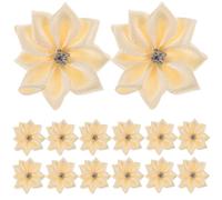 POPETPOP 50pcs Flower Patches Floral DIY Charms Lovely Polyester Embroidery Patches Embellishing Easy to Use for Hats T-Shirt Decorate Your Clothes and Accessories