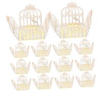 POPETPOP 50pcs Hollow Out Paper Chocolate Cups Wedding Candy Wrappers White Decorative Muffin Cases Party Favor Boxes for Guests Durable Gift Packaging