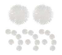 POPETPOP 50pcs Mini Dandelion Light Shade for 5mm LED Bulb, Pom Pom Design | Christmas Dandelion String Light Shade, for Xmas Tree, Mini Globe Light Shade, Decorative Flower Shape
