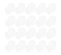 POPETPOP 50pcs Mini Storage Box with Tightly Closed Lid and Design, Small round Individual Pigment Box for Beads and Nail Art, Sturdy Ps and Pe Material for Artists and Students