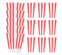 POPETPOP 50pcs Paper Popcorn Boxes Striped Design for Movie Night Decorations and Events, Versatile Use Convenient Portability, Charming and Visually Appealing Popcorn Holders