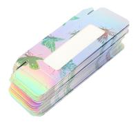 POPETPOP 50pcs Portable Eyelash Boxes with Delicate Butterflies Pattern, Large Capacity Lash Packaging Cases Made of Paper and Plastic, Easy to Open False Eyelash Storage Suitable