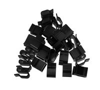 POPETPOP 50pcs Solar Panel Cable Clamps Photovoltaic Wire Clips Weather Resistant Black Plastic Cable Fixing Clamps for Connectors Easy Installation Wire Management