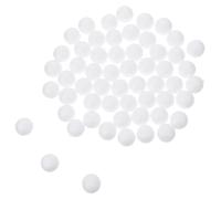 POPETPOP 50pcs Solid Polystyrene Craft Balls 2cm White round Spheres for Festive Occasions and Christmas Decorations, Can be Glued and Pinned for DIY Art Projects