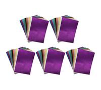 POPETPOP 50pcs Sparkly Paper Craft Paper A4 Glitter with Versatile Decoration Resist Tearing Unique Design for Poster Making and Crafts Random Color