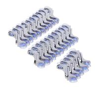 POPETPOP 50pcs Zinc Alloy Glass Shelf Pegs, Round Corner Cabinet Shelf Support Brackets for Kitchen Cabinets, Wardrobes, and Bookcases, Glass Partition Holders