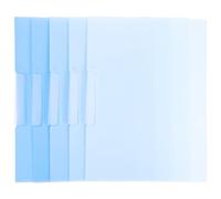 POPETPOP 5pcs A4 Plastic Rotating Side Opening File Folders Blue Gradient Document Organizers School Office Letter Size Project Folder Set