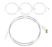 POPETPOP 5pcs Acoustic Guitar Strings B-2nd Steel Polished Surface Smooth Playing Experience Silver for Studio Recordings and Daily Practice