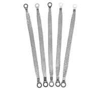POPETPOP 5pcs Automotive Grounding Strap 10.04 Inches Tinned Copper Braided