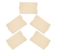 POPETPOP 5pcs Beige Manila File Folders for Paperwork and Business Contract Filing, Paper Material with Spacious Design and Professional Appearance, for Office and Classroom Document