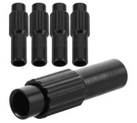 POPETPOP 5pcs Bicycle Inline Barrel Adjuster 4mm Aluminium Alloy | Precise Cable Adjustment, Secure Lock Mechanism, Wear and Corrosion Resistance, Black Finish for Gear Positioning