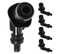 POPETPOP 5pcs Black Boot Cap Replacement for Scooter Plug Cover, Plastic Material with Easy Installation, Sturdy and Waterproof, and Powersports Use