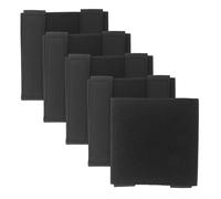 POPETPOP 5pcs Black Nylon Molle Hook and Loop Panel for Badges and Insignia, Sturdy Patch Holder with Versatile Badge Display, Suitable for Indoor and Outdoor Use