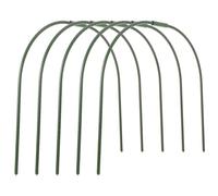 POPETPOP 5pcs Chicken Tunnel Support Arches for Poultry Run Tunnel Frame Setup, Sturdy Plastic Garden Hoops for Outdoor Plant Support and Raised Beds, Versatile Green Hoop Frame
