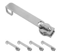 POPETPOP 5pcs Detachable Nylon Zipper Pull Replacement for Travel Luggage Suitcases with Lock Hole, Double Layer Design for Outdoor Use and Secure Closure