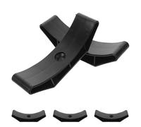 POPETPOP 5pcs Dumbbell Saddle Rack for Weights and Weight Plates, Black Hollow Structure Made of Pp, Stable Dumbbell Support to Enhance Gym Organization, for Training Environment and Home