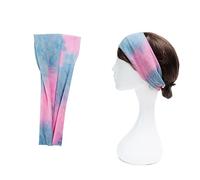 POPETPOP 5Pcs Elastic Candy Color Fitness Headbands Stretchy Hair Bands for Women Sports Yoga Running Basketball Tennis Gym Accessories