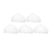 POPETPOP 5pcs Garment Bags Clothes Protectors Foldable Peva White Dustproof Covers Keeps Garments Clean Elegant Clothing Storage for Travel