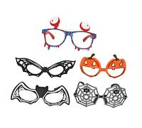 POPETPOP 5Pcs Halloween Cosplay Glasses Fun Pumpkin Bat Eyewear for Halloween Parties Carnival and Theme Events Unique Photo Props for Unforgettable Moments