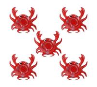 POPETPOP 5pcs Inflatable Floating Drink Holders Crab Shape Pvc Cup Holders Set, Unique Animal Model Design, for Pool, Beach, or Water Parties