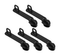 POPETPOP 5pcs Luggage Zipper Replacement Pulls with Double Layer Nylon Design and Lock Hole, Keyless Security for Travel and Road Trips, Sturdy Explosion-Proof Suitcase and Backpack