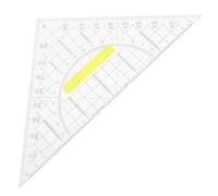 POPETPOP 5pcs Multi-functional Plastic Geometry Triangle Rulers with Handle, Drawing and Measurement Tools for Painting and Mathematics, Practical Small Triangular Rulers for Classroom Use