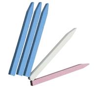 POPETPOP 5pcs Nail Art Files Pumice Stone Manicure Tools Buffing Polish Double Sided File for Home Salon Use Random Color