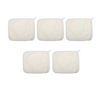 POPETPOP 5pcs Nylon Exfoliating Body Scrub Towels 22x26cm Portable Back Scrubbers for Shower Bathing and Face Washing Spa Massage Cloths