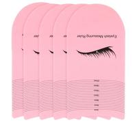 POPETPOP 5pcs Pink Plastic Eyelash Measuring Tools for Accurate Lash Length Measurement, User-friendly Design for Eyelash Extensions and Professional Beauty Tools