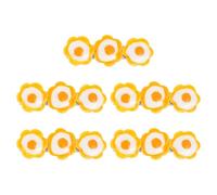 POPETPOP 5pcs Poached Egg Hair Clips Cartoon Resin Hair Barrettes Beautiful Decorations for Birthday and Everyday Hairstyle Accessories