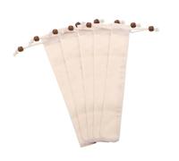 POPETPOP 5pcs Portable Cutlery Set Bag Forks Silverware Bags for BBQ Picnic Drawstring Chopsticks Storage Pouch