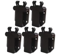 POPETPOP 5pcs Push to Open Cabinet Latches Black Rebounding Door Locks Hidden Self-Locking Door Lock Latches for Kitchen Cupboard and Furniture