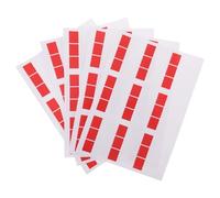 POPETPOP 5pcs Red Cable Stickers for Phone and Video Interface Cables, Self-Adhesive Grease-Proof Cord Identification Labels Made of Po Material, for School Projects and Computer Room