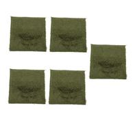POPETPOP 5pcs Reptile Carpet Mat for Tortoise and Lizard Habitat Easy to Clean Moisture Retaining Faux Grass Substrate Liner for Terrarium Bedding for Snakes and Amphibians