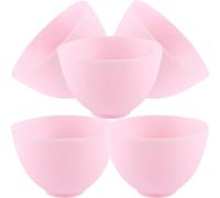 POPETPOP 5pcs Silicone Facial Mask Mixing Bowls Set for Beauty Salon and Camping Use Multi-functional Mask Bowls Sturdy and Lightweight