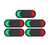 POPETPOP 5pcs Toilet Door Signs 10x4cm Black Sliding Privacy Signs Vacant and Occupied Status for Bathroom and Restroom Use