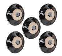 POPETPOP 5pcs Vintage Earthenware Food Bowls Set for Filling Sauces and Side Dishes, Unique Assorted Colour Bowls for Families to Decorate The Dining Table