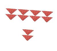 POPETPOP 5sets Christmas Pet Bandana Dog Scarf Multi-functional Neck Decor Xmas Scarf 2pcs*5