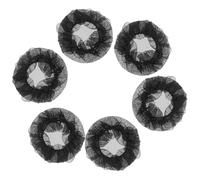POPETPOP 6 Pcs Black Stretch Hair Nets for Women Ballet Hair Bun Net Elastic Mesh Design Breathable Fabric for Ballet and Sports Occasions