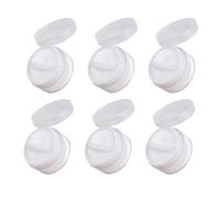 POPETPOP 6 Pcs Cosmetic Powder Case Mini Loose Powder Boxes Portable Plastic Refillable Containers with Puff for Travel Outside Use