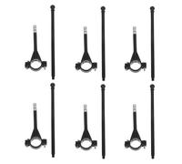 POPETPOP 6 Pcs Plastic Bike Flagpole Cycling Handlebar Flags Lightweight Adjustable Tension for Advertising and Holiday Parties