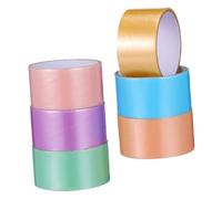 POPETPOP 6 Rolls Bright Colored Adhesive Ball Tape Wide Strong Sticky DIY Stress Relief Craft Tape for Decoration and Relaxation Portable Durable Self Adhesive