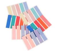 POPETPOP 6 Sets Index Tabs Sticky Tabs Pet Semi- Smooth Writing Not Easy to Penetrate for Offices and Schools