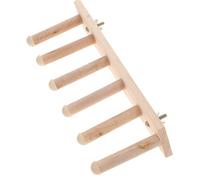POPETPOP 6-tier Wooden Cat Wall Shelf Ladder Indoor Cat Climbing Steps Wall-mounted Perch for Older Sturdy Ladder Accessory for Climbing and Resting