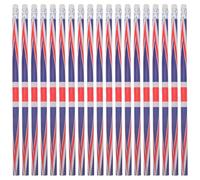 POPETPOP 60 Pcs England Flag Wooden Pencils Bulk with Erasers Multi-Use Writing Sketching Pencils for School Office Art British Souvenir