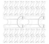 POPETPOP 60pcs Clothes Hanger Connector Hooks Hanger Extender Hooks S Shape Multi-Layer Space Saving Abs Material Keep Closet Organized Hang Clothes Vertically Organizing Your Closet